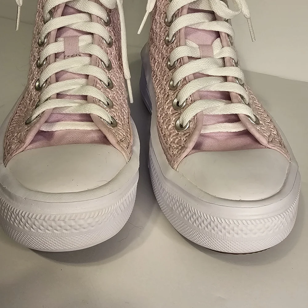 NWOT Womens Converse Chuck Taylor All Star Move Crochet Platform High Top Sneake - Picture 3 of 9